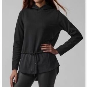 ATHLETA Gallery Hoodie Top Black
